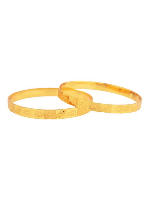 antique engraved bangle set, (2 pcs) size-2.4 - 18056896 - Very Small Image - 1