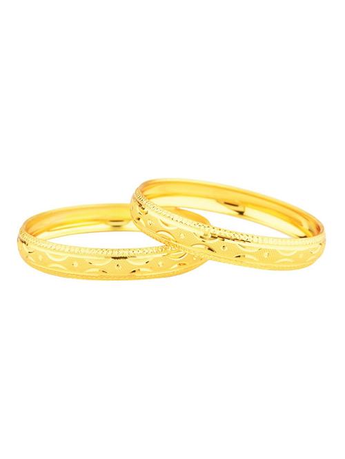 antique engraved bangle set (2 pcs) size-2.4 - 18056929 - Very Small Image - 1
