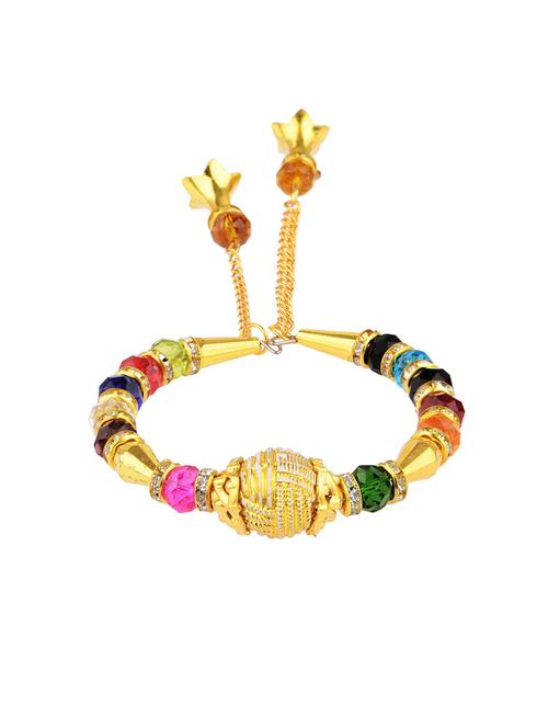 multi colored metal beaded bracelet - 18057104 - Very Small Image - 1