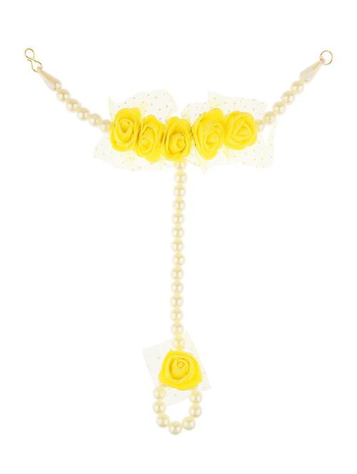 yellow metal beaded bracelet - 18057121 - Very Small Image - 1