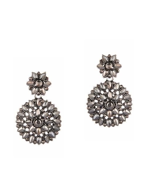 oxidized bohemian drop earrings set - 18057215 - Very Small Image - 1