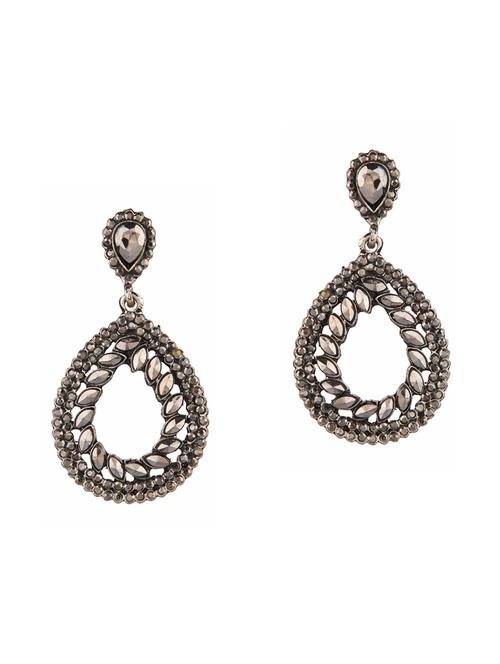oxidized bohemian drop earrings set - 18057226 - Very Small Image - 1