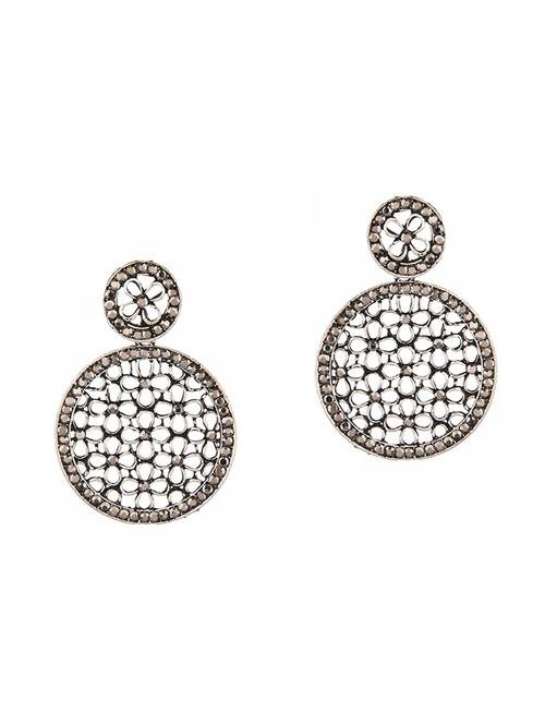 oxidized bohemian drop earrings set - 18057228 - Very Small Image - 1