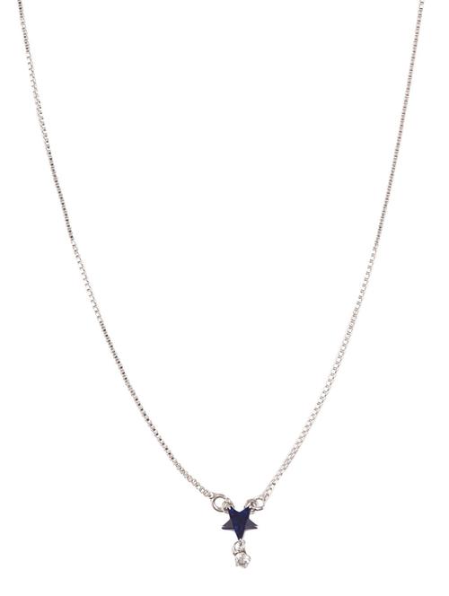 cubic zirconia cz round pendant chain necklace - 18057706 - Very Small Image - 1