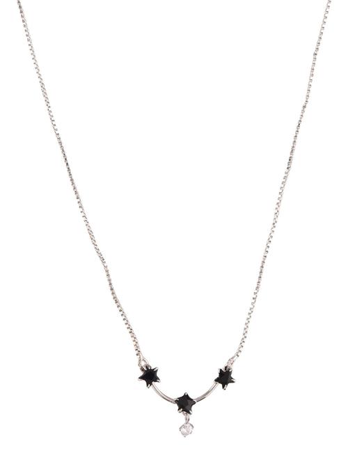 cubic zirconia cz star pendant chain necklace - 18057716 - Very Small Image - 1