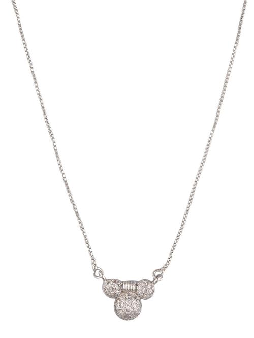 cubic zirconia cz pendant chain necklace - 18057719 - Very Small Image - 1