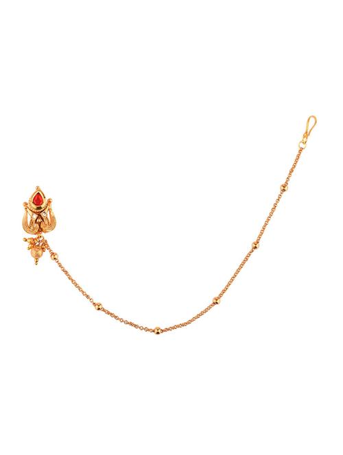 red metal naath nose pin - 18057954 - Very Small Image - 1