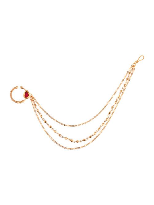 red metal naath nose pin - 18057956 - Very Small Image - 1