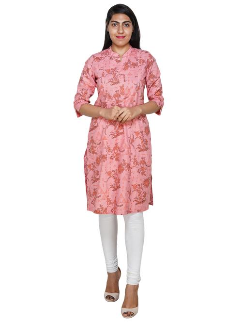 floral straight kurta - 18058167 - Very Small Image - 1