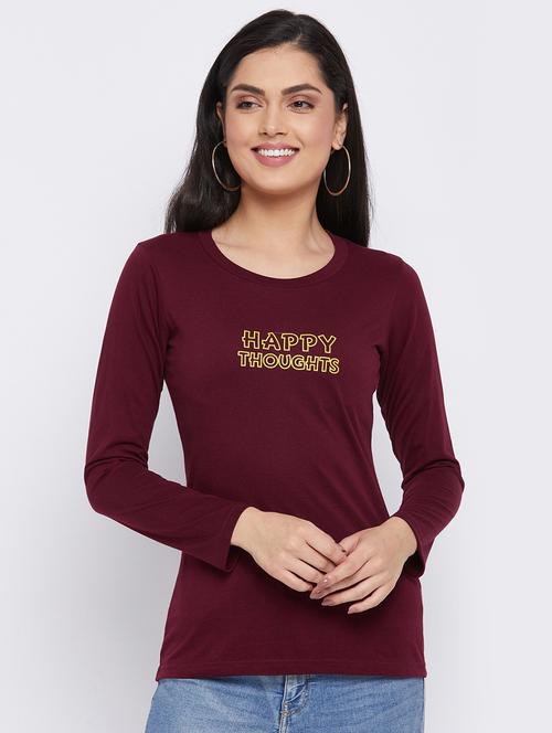 round neck graphic top - 18058631 - Very Small Image - 1