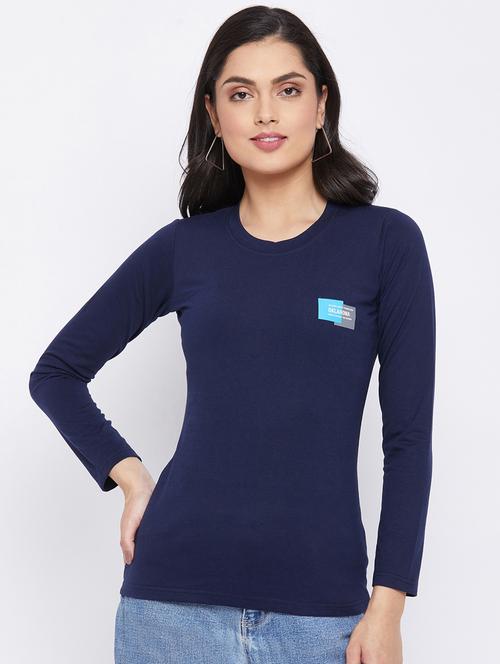 round neck solid top - 18058638 - Very Small Image - 1