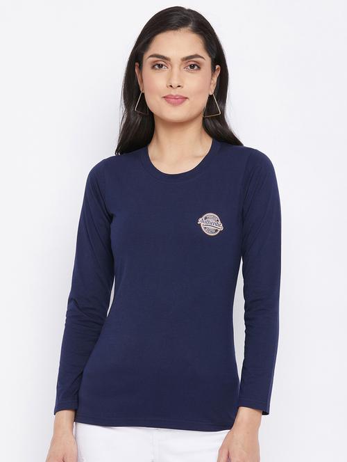 round neck solid top - 18058640 - Very Small Image - 1
