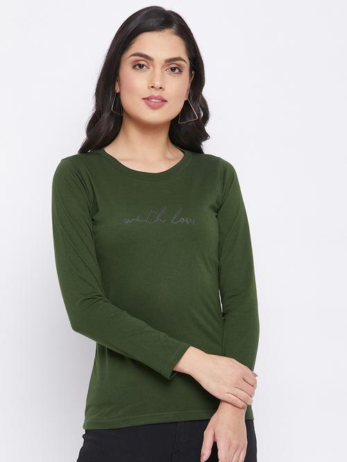 round neck solid top - 18058645 - Very Small Image - 1
