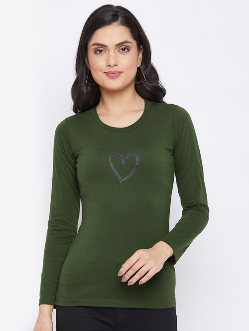 round neck printed top - 18058649 - Very Small Image - 1