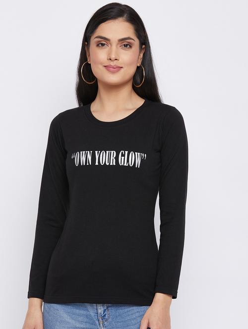 round neck printed top - 18058663 - Very Small Image - 1