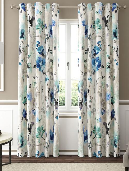 gm 7 feet textures grommet room darkening door curtain panel (set of 2) - 18058790 - Very Small Image - 1