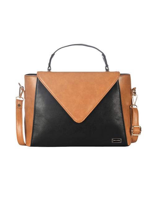 tan leatherette (pu) handbag - 18059074 - Very Small Image - 1