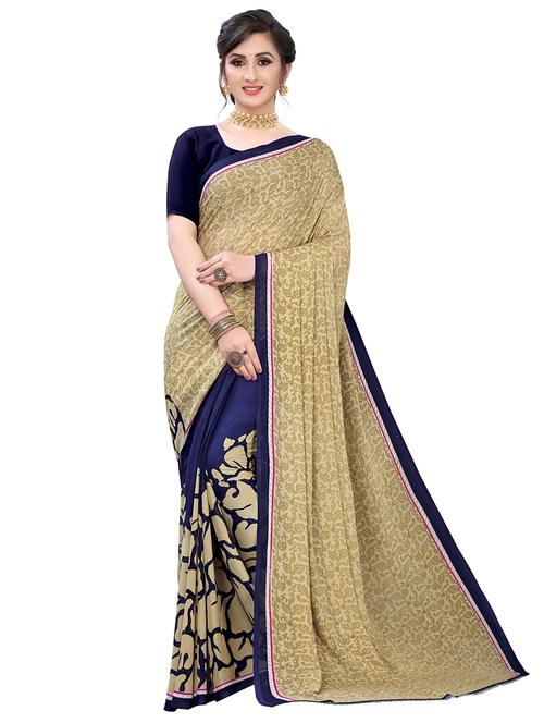 floral printed saree - 18059321 - Very Small Image - 1
