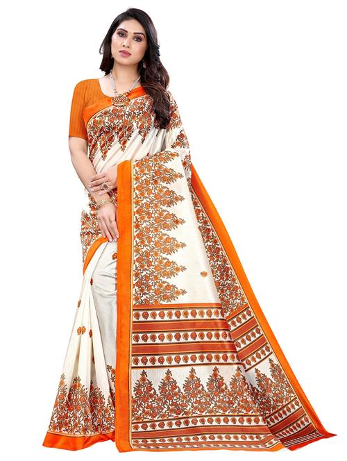 floral printed saree - 18059397 - Very Small Image - 1