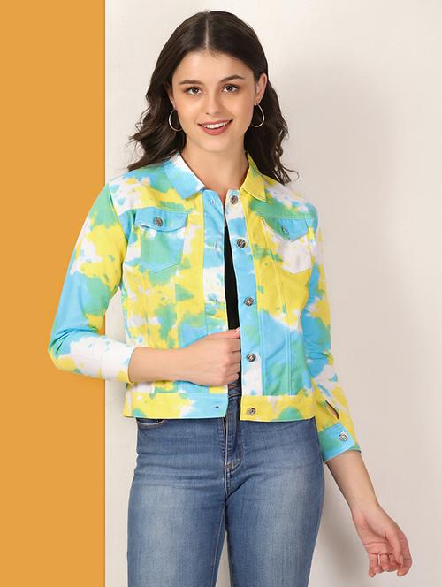 multi colored tie & die summer jacket - 18059515 - Very Small Image - 1