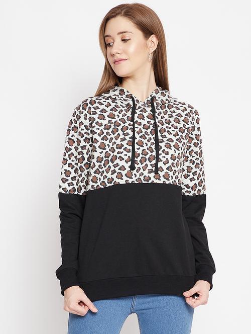animal print hooded sweatshirt - 18059929 - Very Small Image - 1