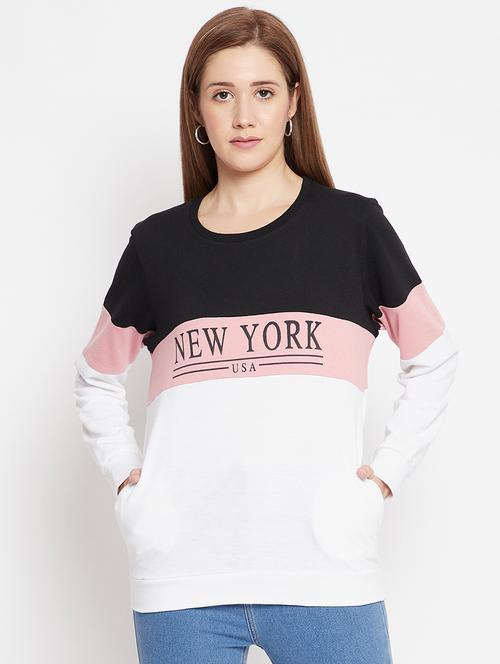 color block regular sweatshirt - 18059931 - Very Small Image - 1