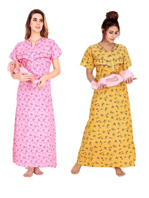 ankona women maternity/nursing nighty cotton fabric - 18059937 - Very Small Image - 1