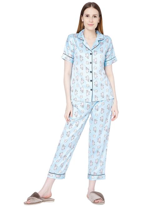 printed nightwear pyjama set - 18059963 - Very Small Image - 1