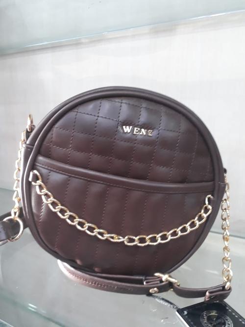 leatherette (pu) brown hand bag - 18061193 - Very Small Image - 1