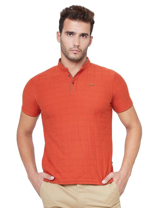 orange solid t-shirt - 18061950 - Very Small Image - 1