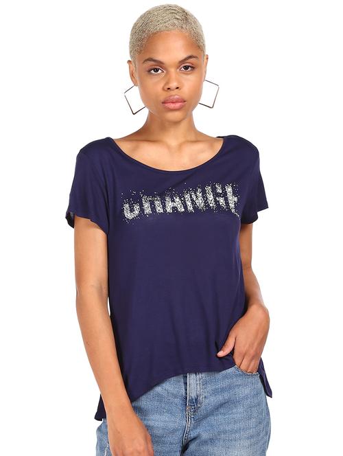round neck printed tee - 18063879 - Very Small Image - 1