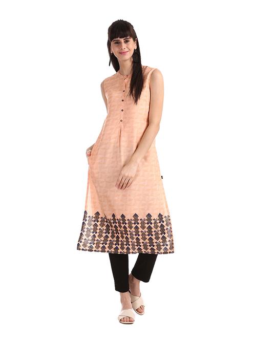 purple rayon straight kurta - 18065297 - Very Small Image - 1