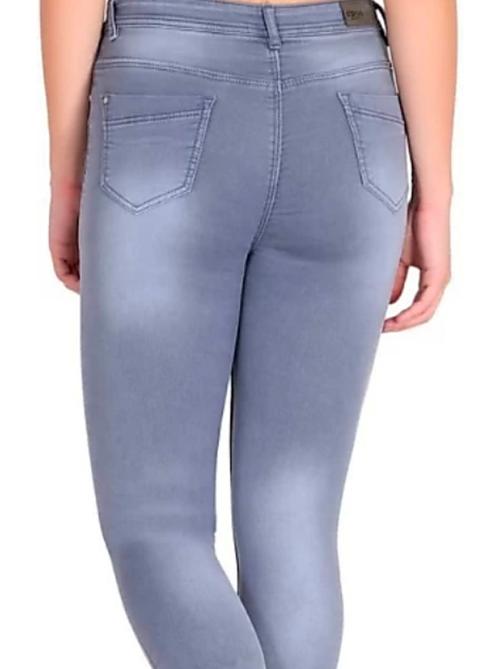 grey cotton blend jeans - 18065477 - Very Small Image - 1