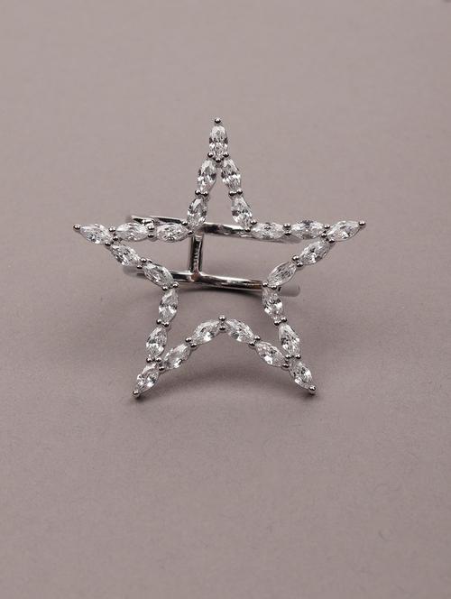 silver metal finger ring - 18065610 - Very Small Image - 1