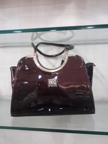 leatherette (pu) brown hand bag - 18065698 - Very Small Image - 1