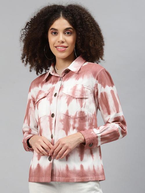tie & dye denim jacket - 18066439 - Very Small Image - 1