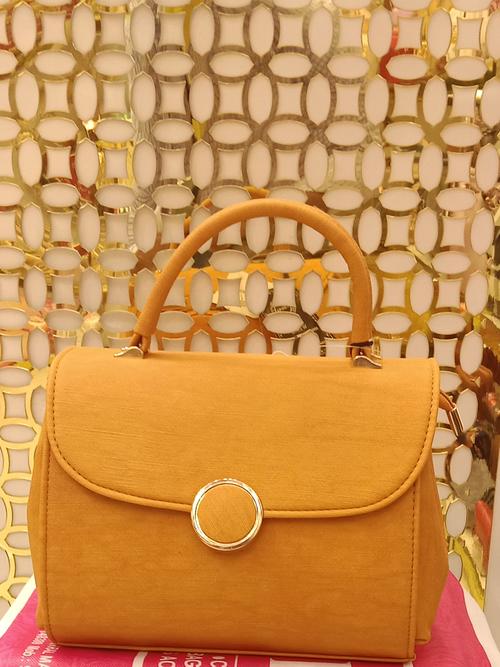 ladies handbag material pu leatherette camel - 18066538 - Very Small Image - 1