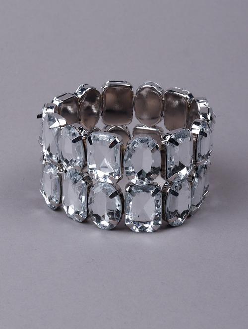 huge crystals embedded two-layered bracelet - 18066953 - Very Small Image - 1