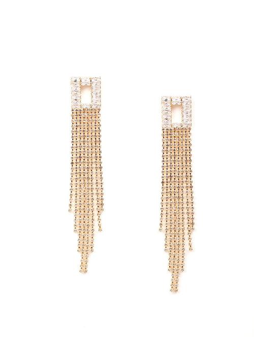 gold metal earring - 18066969 - Very Small Image - 1