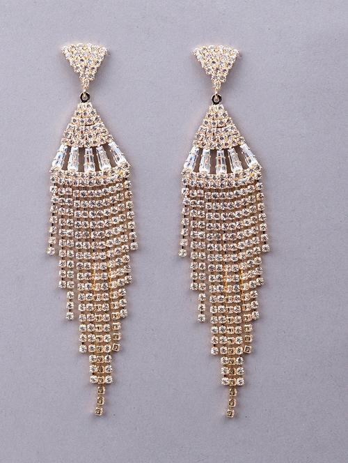 gold metal earring - 18066970 - Very Small Image - 1