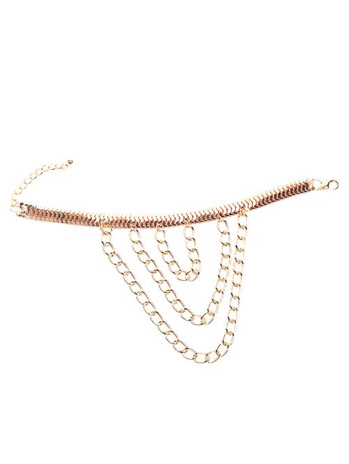 gold metal necklace - 18066979 - Very Small Image - 1