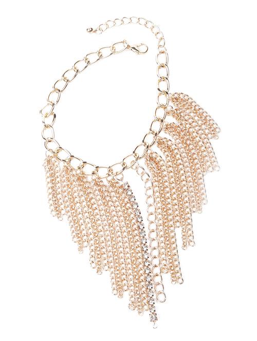 gold metal necklace - 18066981 - Very Small Image - 1