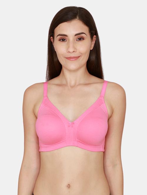 pink solid regular bra - 18067137 - Very Small Image - 1
