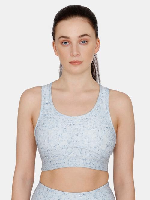 blue solid sports bra - 18067209 - Very Small Image - 1