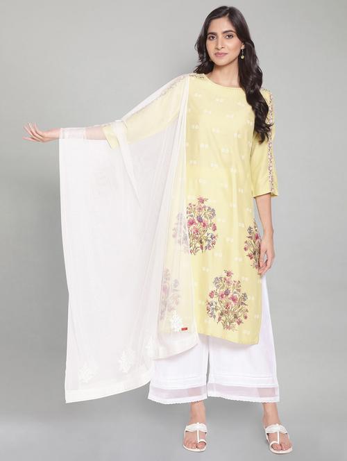 olive polyester dupatta - 18068001 - Very Small Image - 1