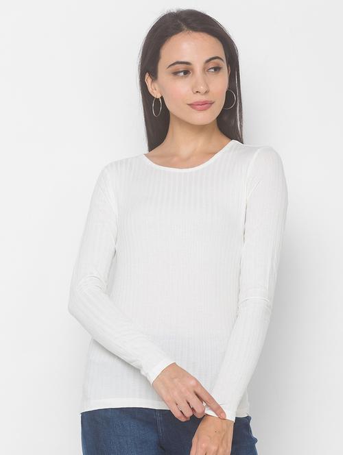 white cotton regular tshirt - 18068221 - Very Small Image - 1