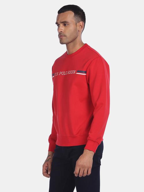 red cotton sweatshirt - 18068409 - Very Small Image - 1