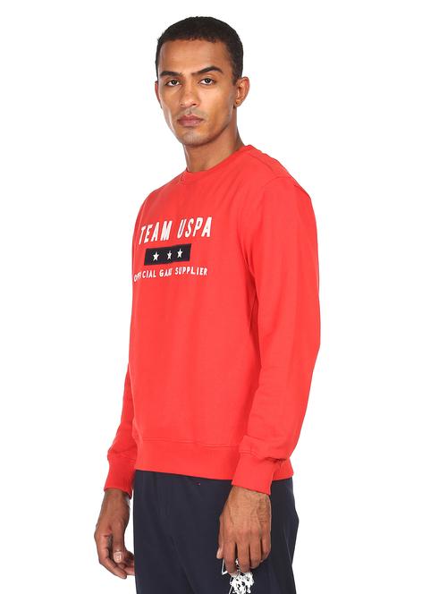 red cotton sweatshirt - 18068441 - Very Small Image - 1