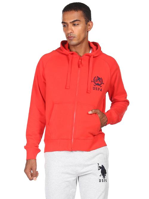 red cotton casual jacket - 18068449 - Very Small Image - 1