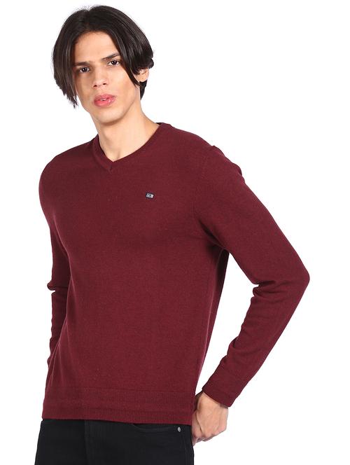 red color men's pullover - 18068507 - Very Small Image - 1